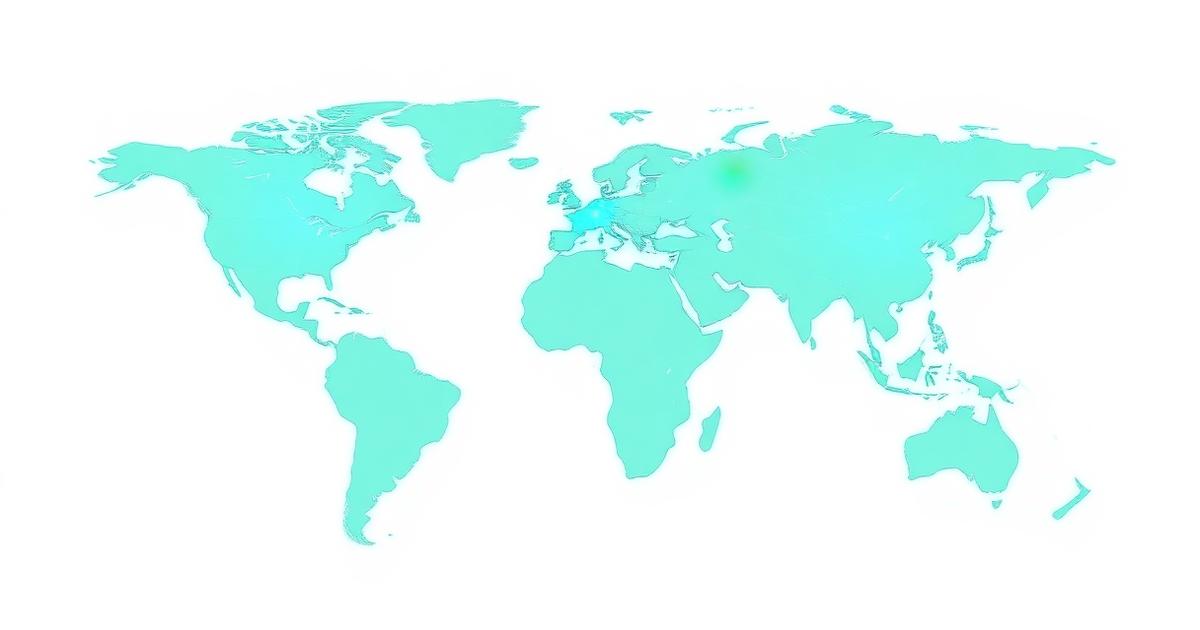 World map style visualisation of overlapping global trading sessions